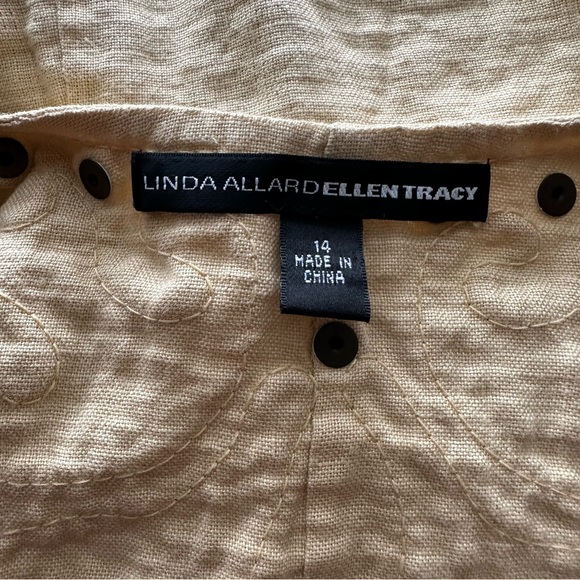 Linda Allard Ellen Tracy Embroidered Open Blazer - Picture 4 of 6